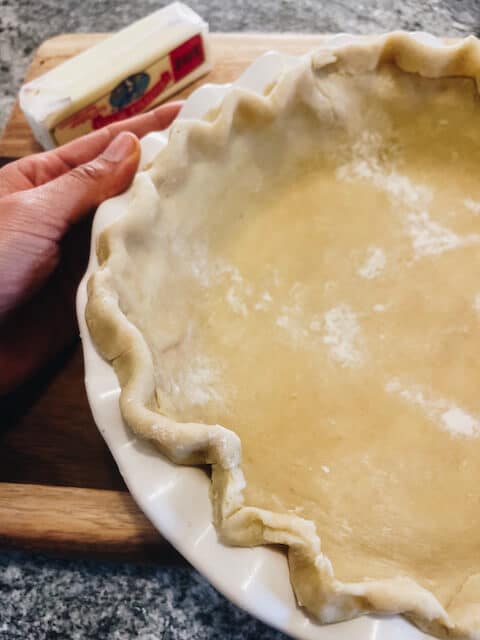 pie crust close up