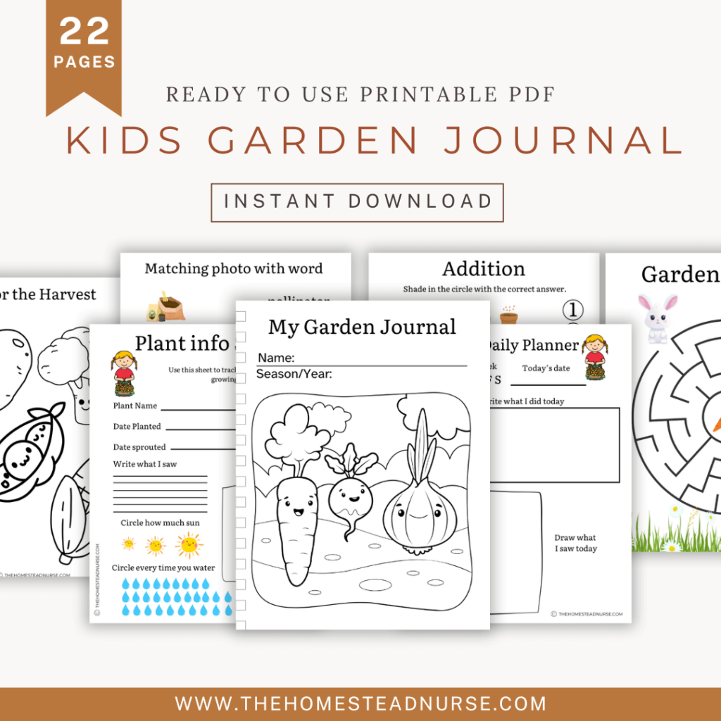kids gardening journal