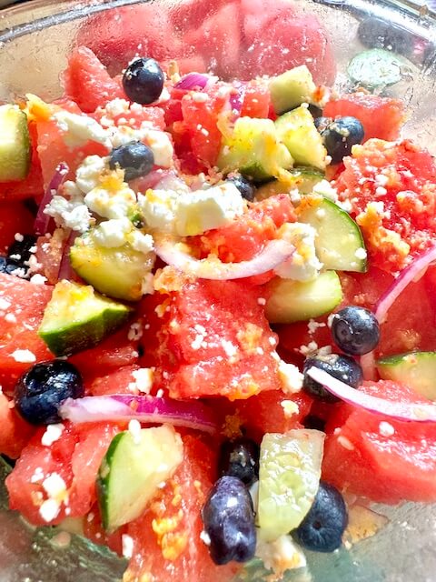 watermelon feta salad