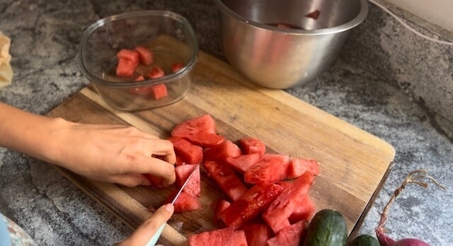 watermelon feta salad