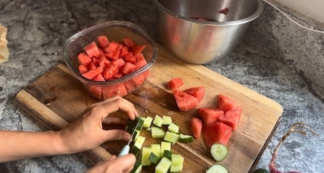 watermelon feta salad