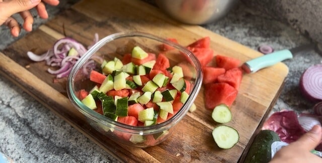 watermelon feta salad