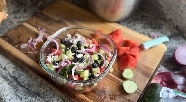 watermelon feta salad