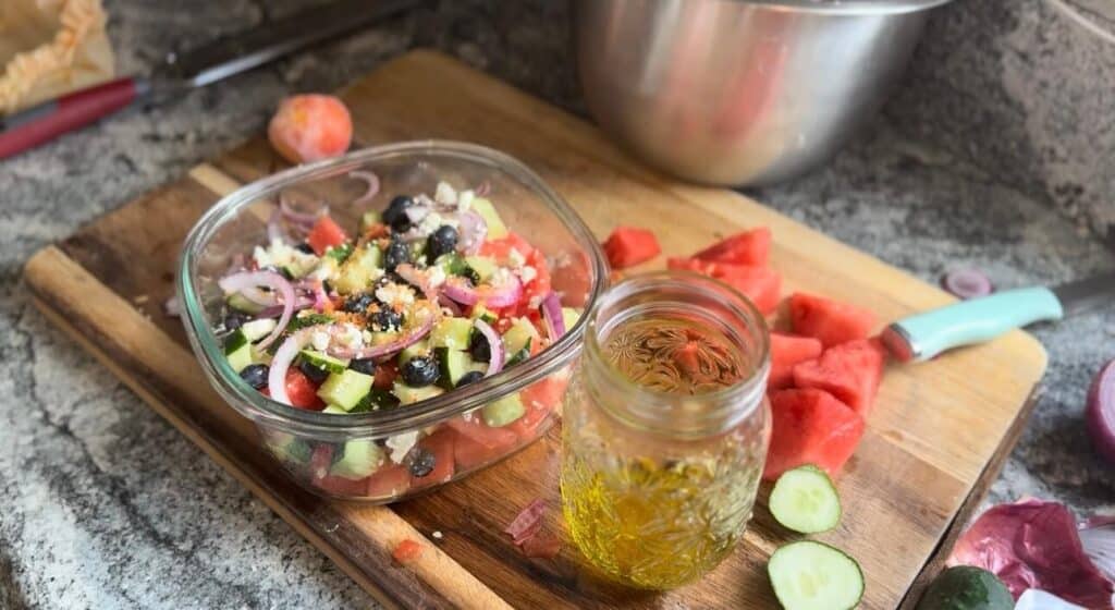 watermelon feta salad